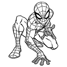 Desenho para Colorir do Homem Aranha - Desenho para Colorir