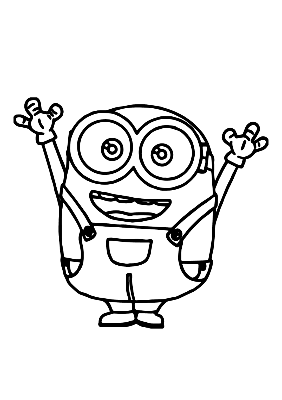 Minion pequeno para colorir - Imprimir Desenhos
