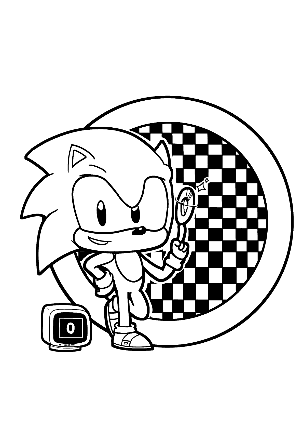 Para Colorir Sonic Jogo Lost World Imprimir Grátis