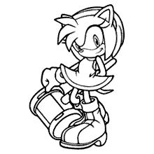 Sonic-Tails-Amy Rose-Knuckles para imprimir gratuitamente