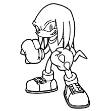 Imprimir para colorir e pintar o desenho Sonic - 2555