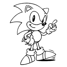 Desenhos do Sonic para Colorir e Imprimir - Brinquedos de Papel