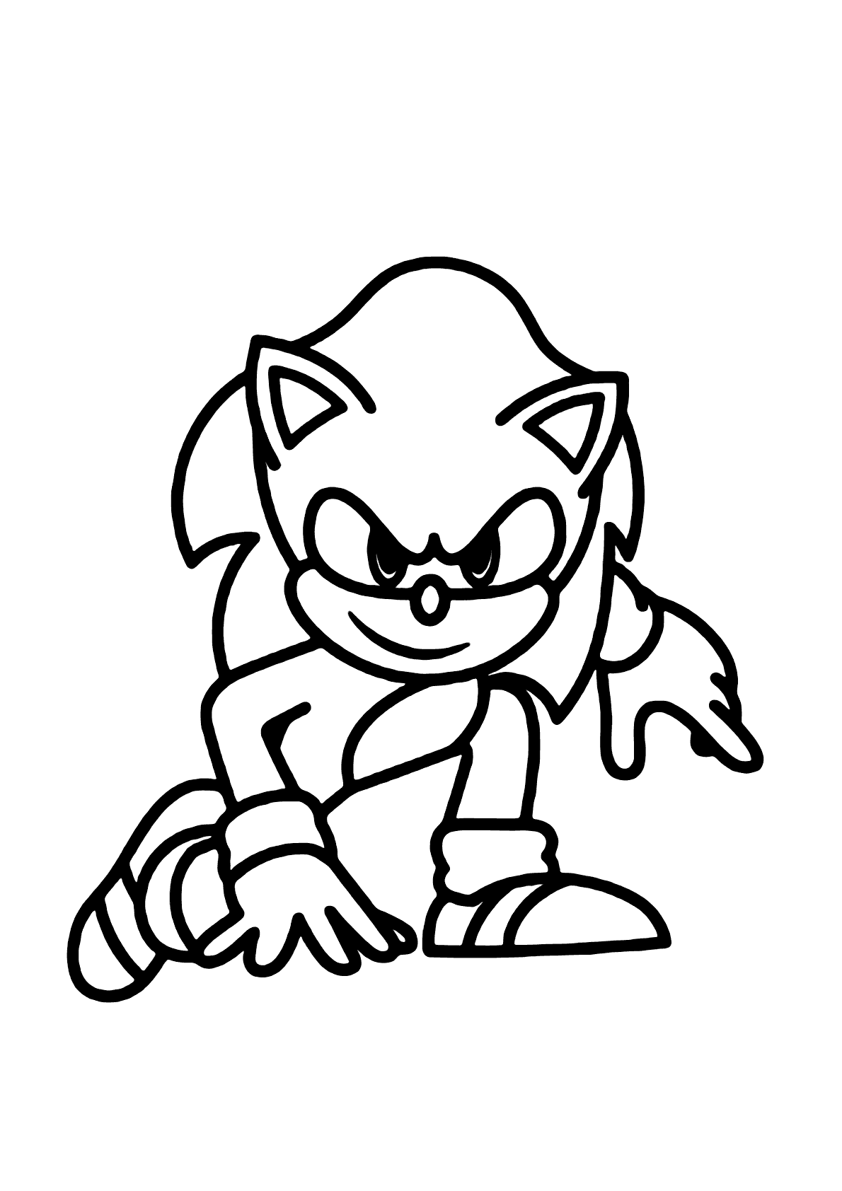 Desenhos de colorir-Sonic