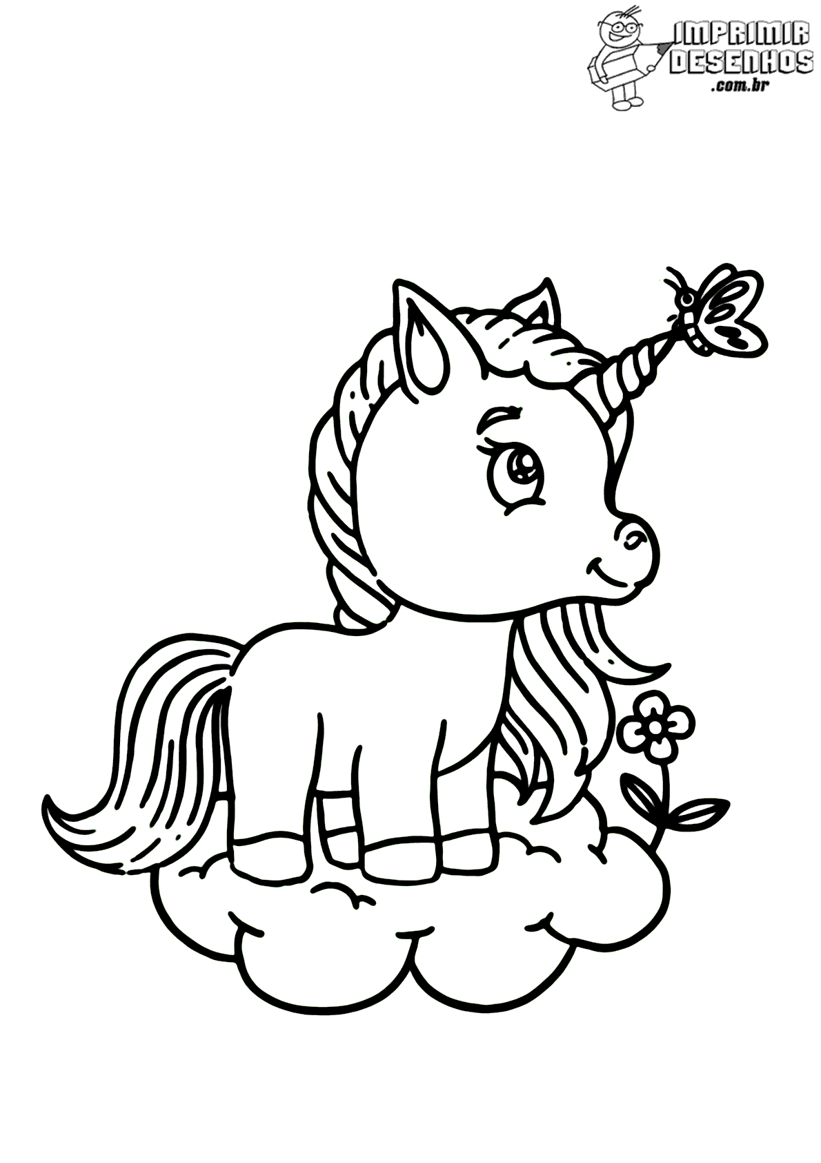 Desenho-de-unicornio-para-imprimir - Blog Ana Giovanna