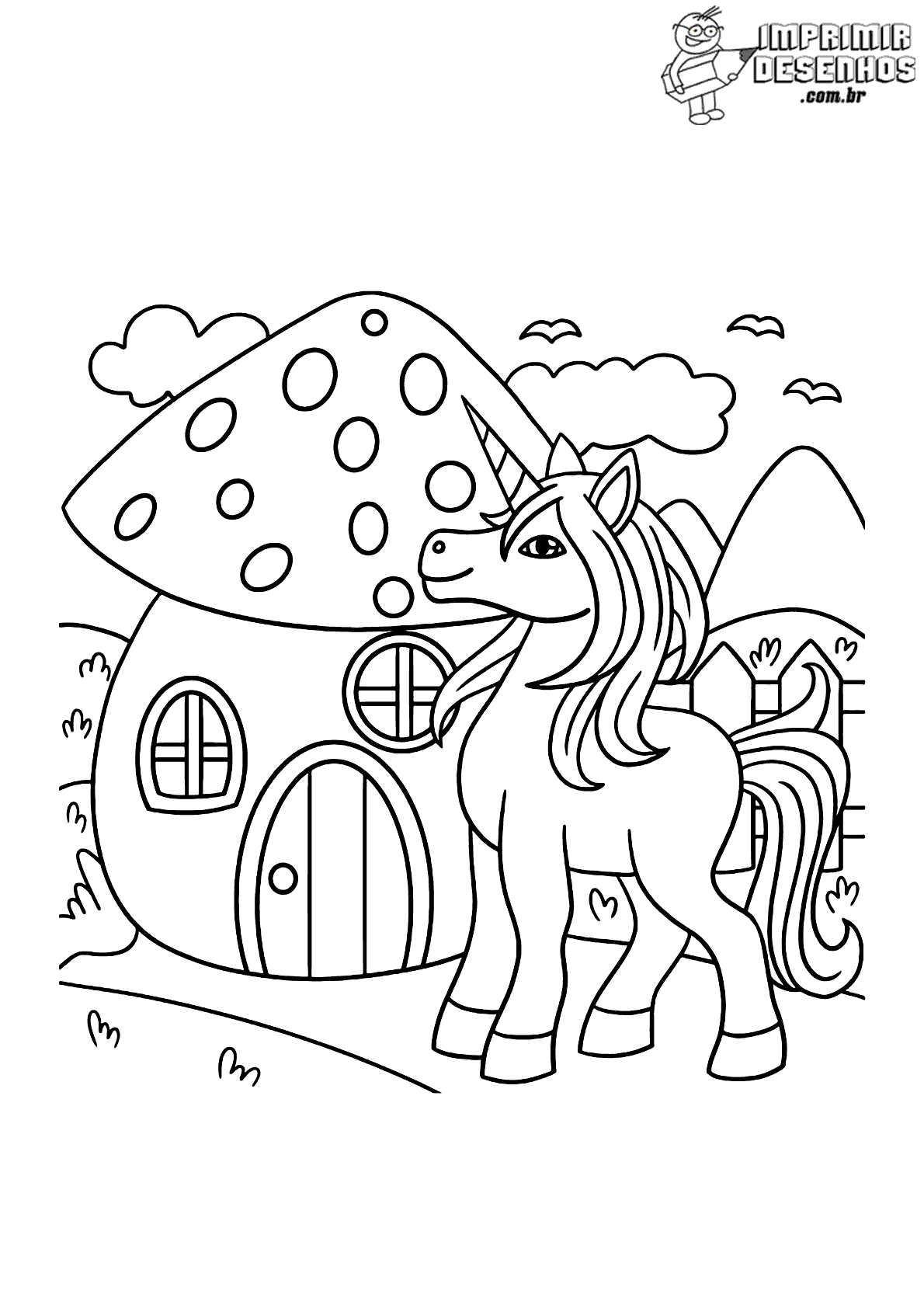 Desenhos para colorir Unicórnio - Desenhos para colorir