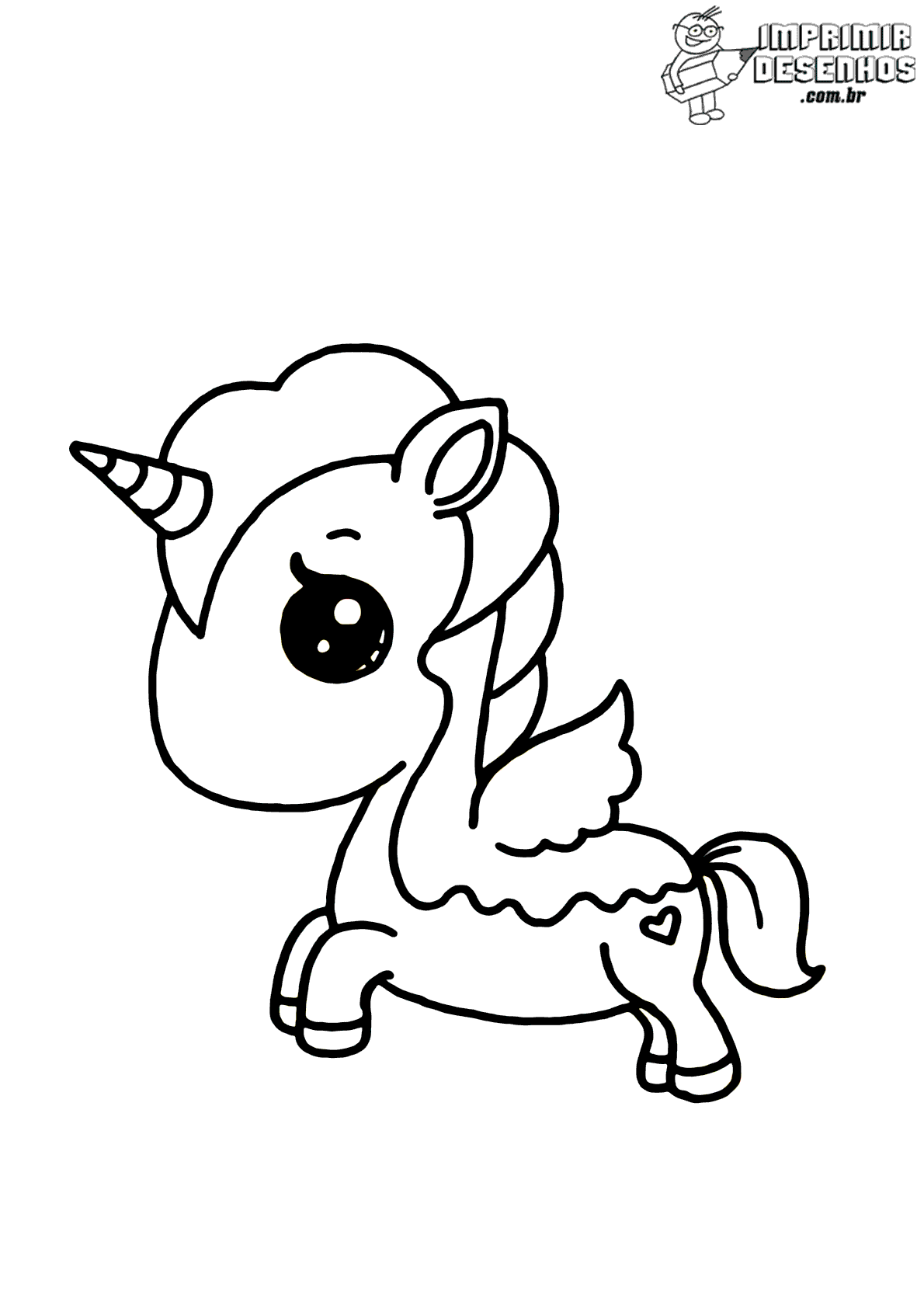 Desenhos-de-unicornio-para-colorir - Arte