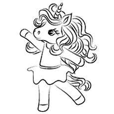 unicornios para colorir bailarina
