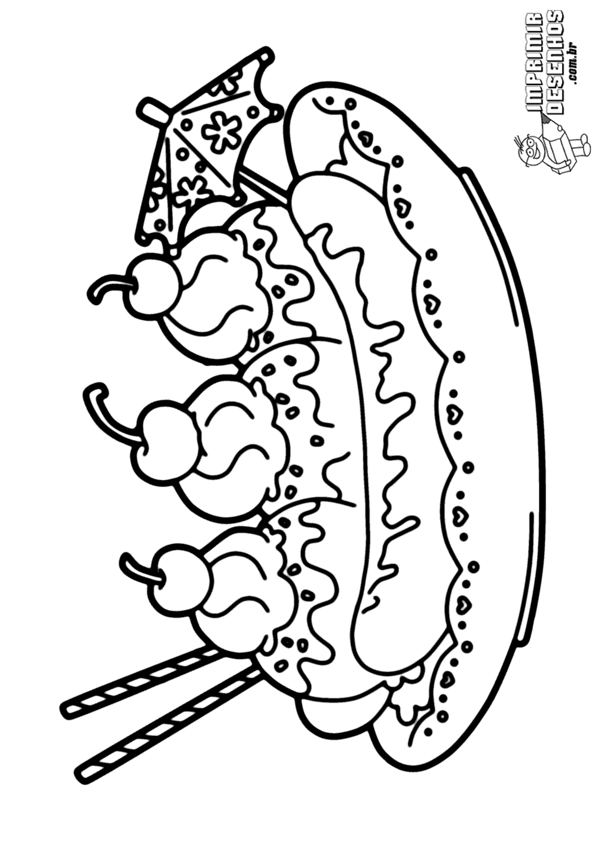 Desenho de Uma banana para Colorir - Colorir.com