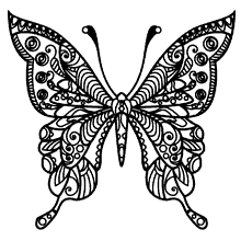 borboletas para colorir detalhada