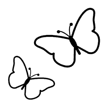 borboletas para colorir dupla simples
