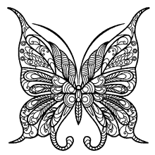 borboletas para colorir grande
