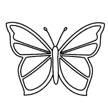 borboletas para colorir simples bonita