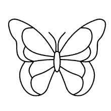 borboletas para colorir simples