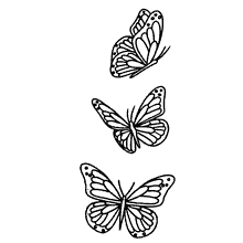 borboletas para colori tres