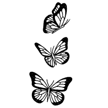 borboletas para colorir trio fofas