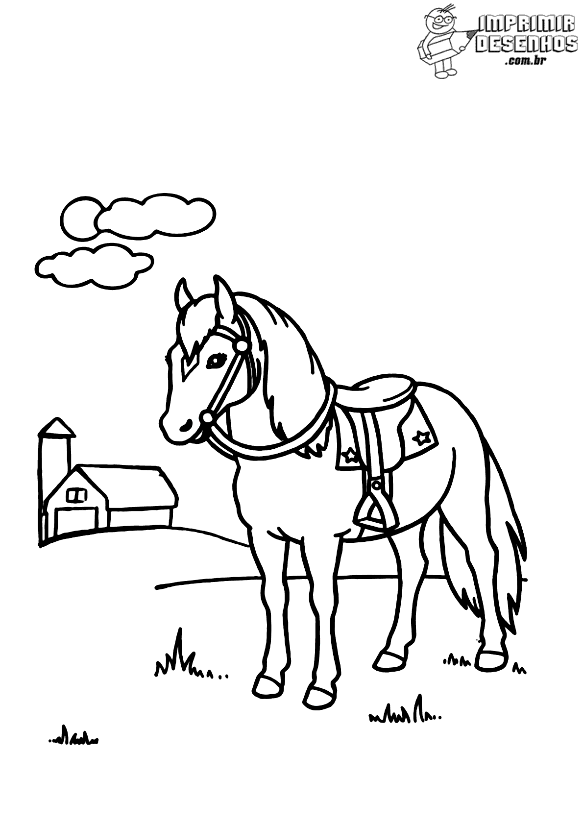 Desenhos de Cavalos para colorir