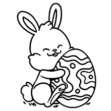 coelhos da pascoa para colorir fofinho