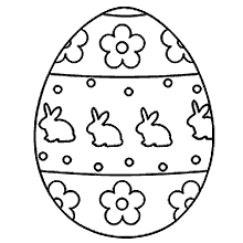 coelhos da pascoa para colorir ovo coelhinho