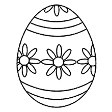 ovos de pascoa para colorir ovo florzinha