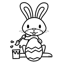 desenhos para colorir coelho da Páscoa
