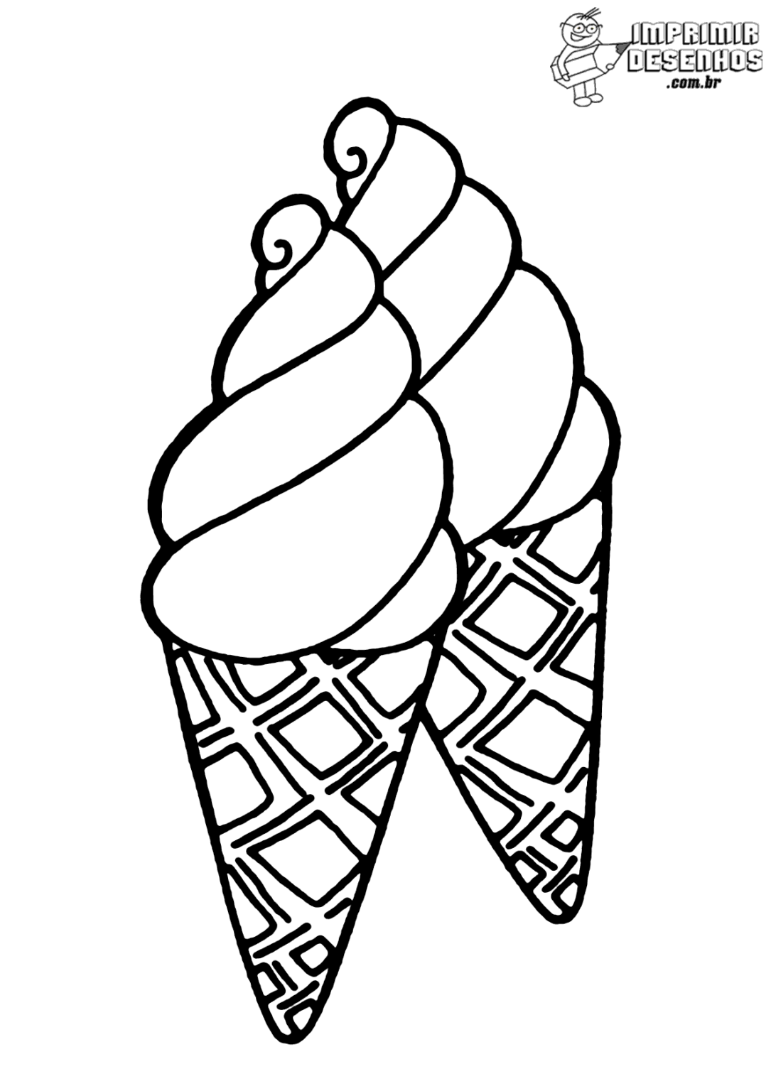 Duas casquinhas para colorir - Imprimir Desenhos