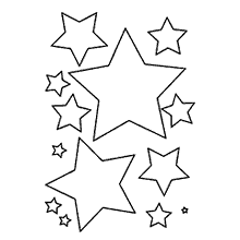 estrelas para colorir e pintar diversas