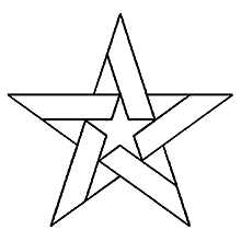 estrelas para colorir simbolo