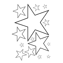 estrelas para colorir variadas
