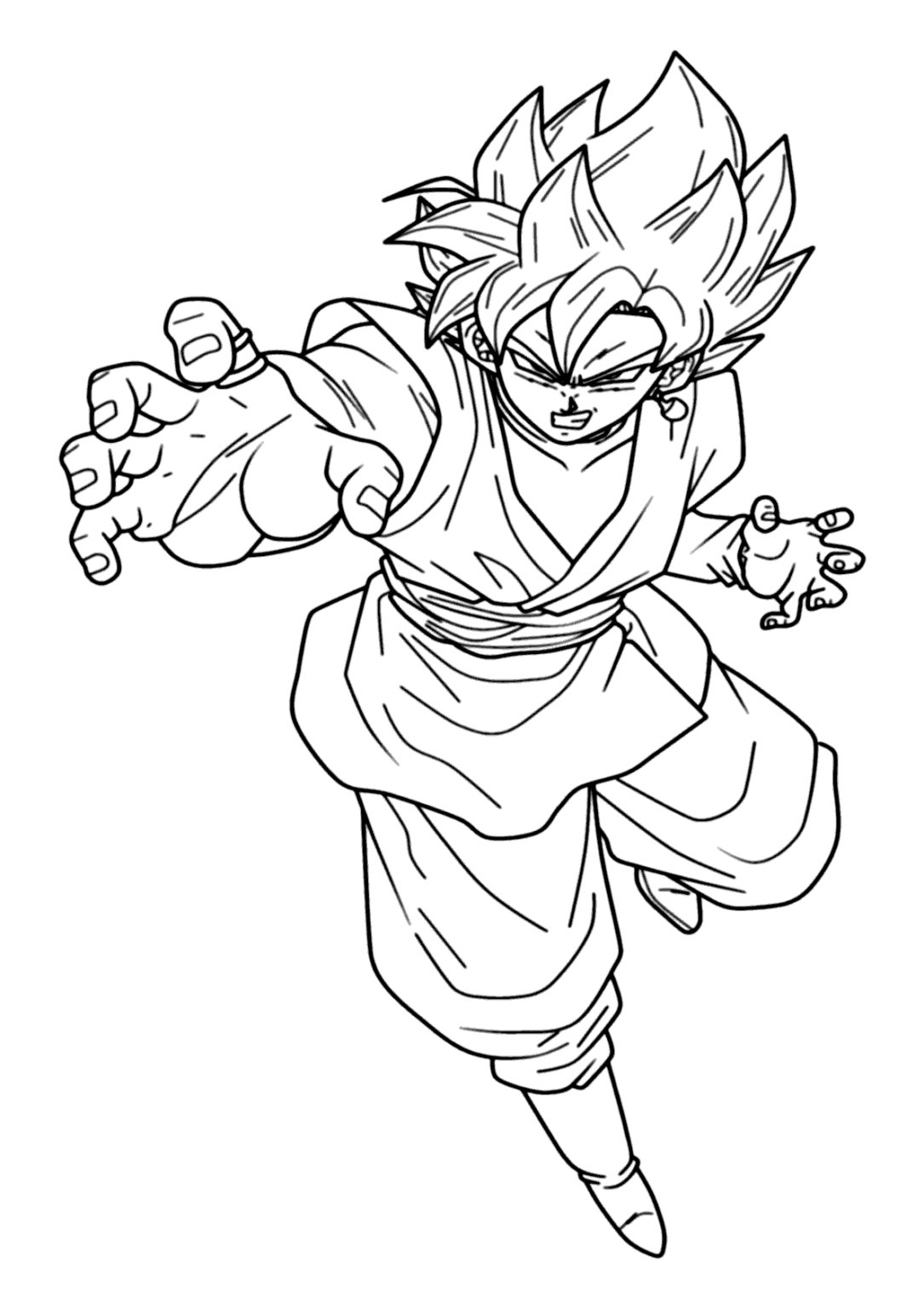 Gogeta Para Colorir E Pintar - Imprimir Desenhos