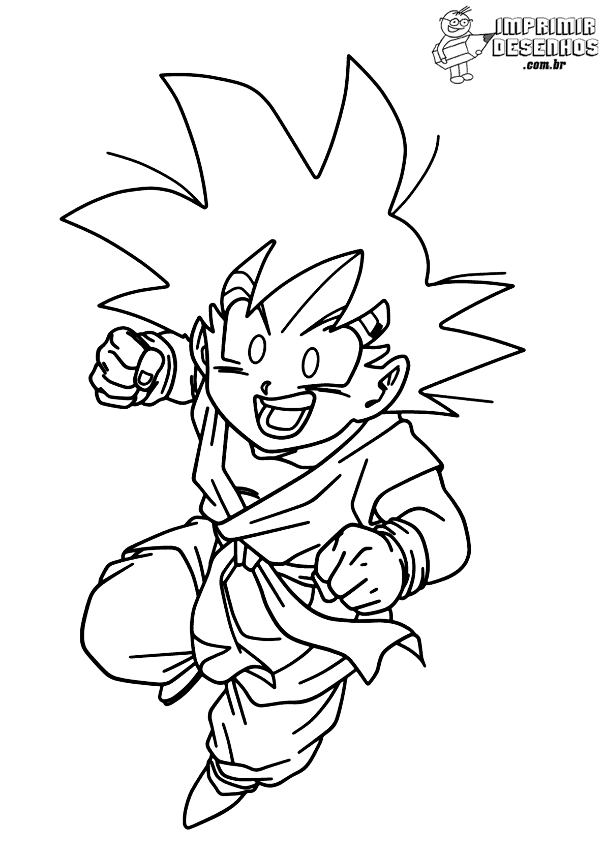 Desenho Goku Voando PNG - Desenho Goku Voando PNG