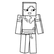 Minecraft para colorir (Steve, Alex e outros)