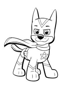 patrulha canina heroi para colorir