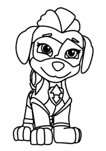 patrulha canina heroina para colorir