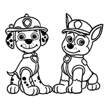 patrulha canina para colorir amigos