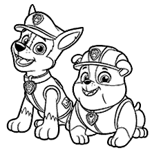 patrulha canina para colorir cachorrinhos