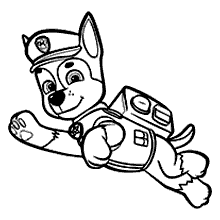 patrulha canina para colorir cao policial