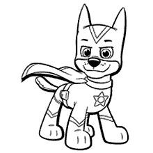 patrulha canina para colorir heroi