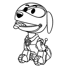 patrulha canina para colorir robo