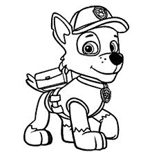 patrulha canina para colorir rocky