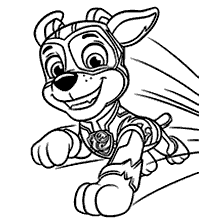 Desenho Colorir Chase Patrulha Canina - Desenho para Colorir