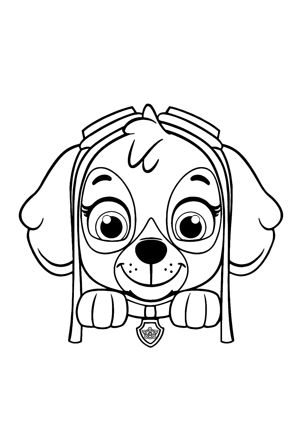 Desenhos do Skye Patrulha Canina para Colorir - Desenho para Colorir