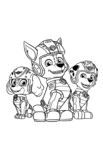 patrulha super herois para colorir