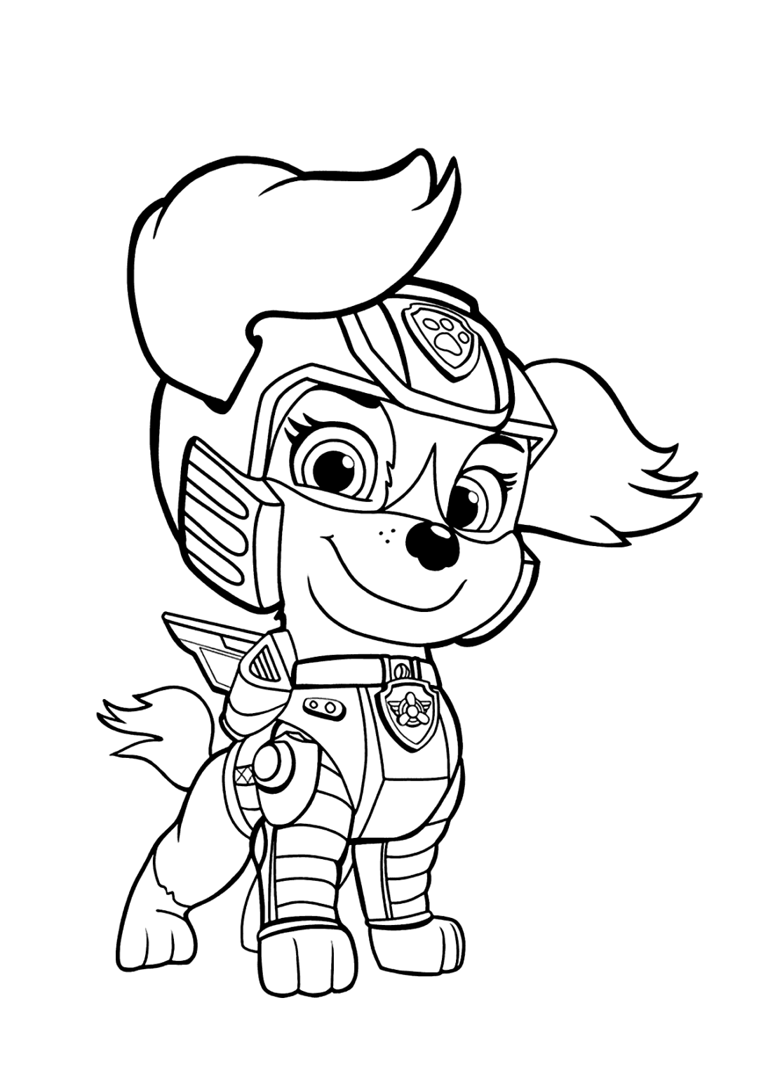 patrulha-super-skye-para-colorir - Imprimir Desenhos