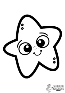 pequena estrela para colorir