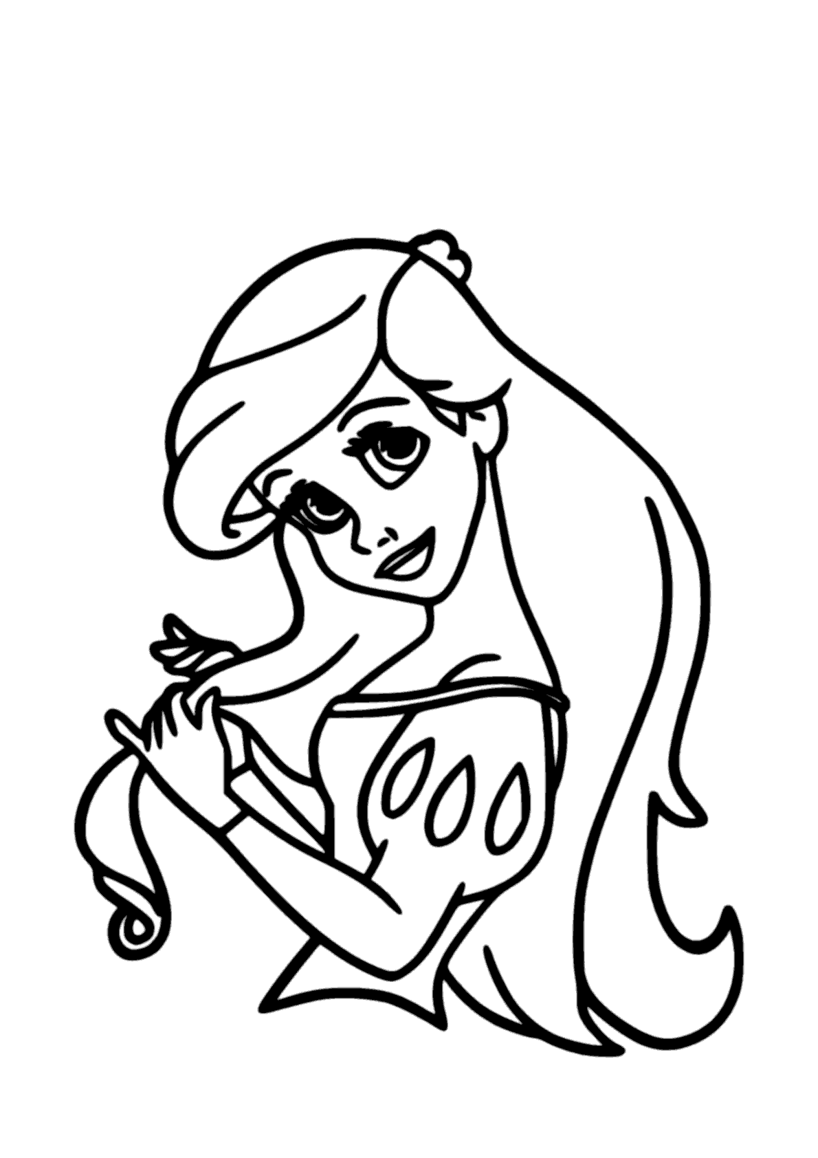 Princesa Ariel para colorir - Imprimir Desenhos