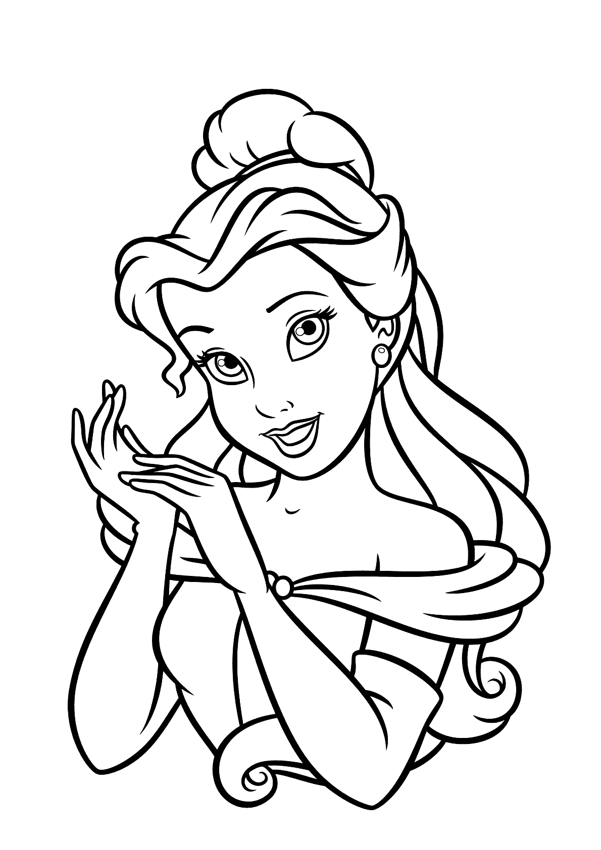 Princesas para colorir - Desenhos Imprimir