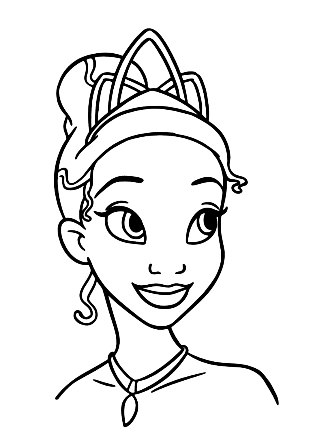 Princesa e o sapo para colorir - Imprimir Desenhos