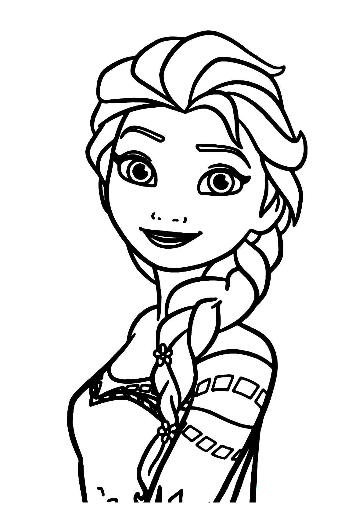 Desenhos de Princesa Elsa para Colorir e Imprimir 