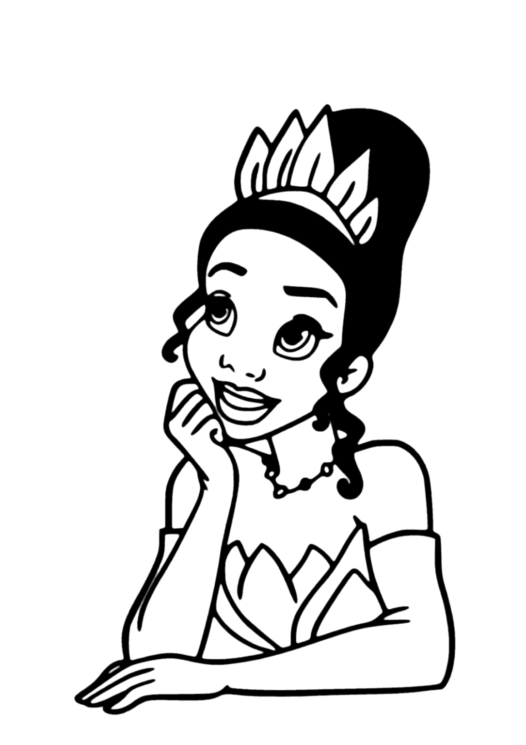 Princesa Tiana Para Colorir Imprimir Desenhos