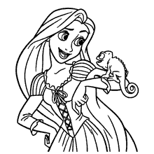 Desenho de princesa linda no castelo para colorir